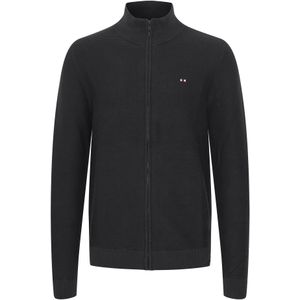 FQ1924 Gebreid vest  grijs / antraciet / donkergrijs / gemengde kleuren