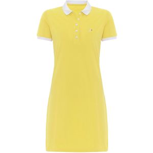 Moxx Paris Jurk  lichtgeel / wit