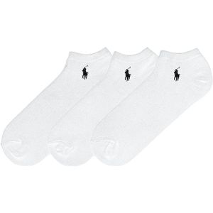Polo Ralph Lauren - Ghost Ped PP Sokken - Wit - Katoen/Nylon - Set van 3 Paar