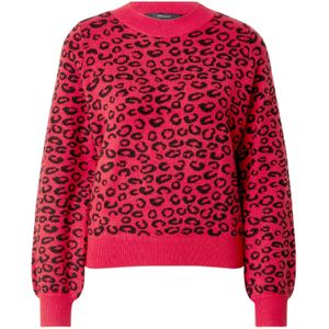 VERO MODA Trui 'VMNANCY'  bloedrood / zwart