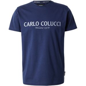 Carlo Colucci Shirt 'Di Comun'  navy / grijs