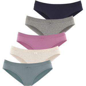Antraciet mêlee/Beige mêlee/Lila/Eucalyptus/Navy - Sportbroek - Katoen - Nauwsluitend