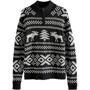 Next Trui  lichtgrijs / zwart