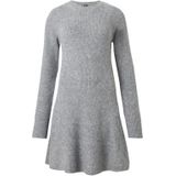 PIECES Gebreide jurk 'PCRYDIA'  grijs gemêleerd