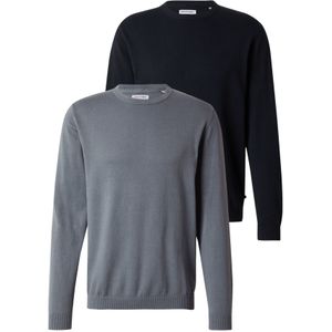 JACK & JONES Trui 'JJEBASIC'  navy / grijs