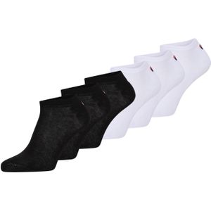 Enkelsokken - Black White - 6 Paar - Anatomisch Gevormd