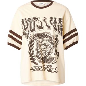 Monki Shirt  bruin / lichtgeel