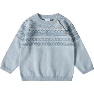 Stellou & Friends Trui  lichtblauw / wit
