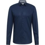 Eterna - Overhemd - Navy - Slim Fit - NON IRON (strijkvrij)
