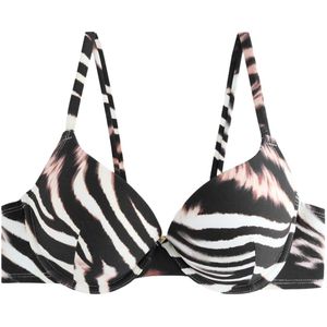 Next Bikinitop  bruin / zwart / wit