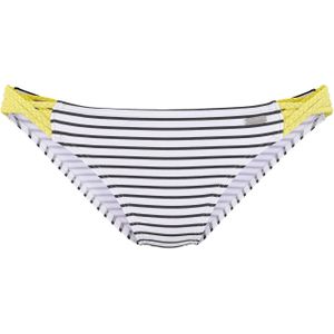 Look - Bikinibroekje - Zwart - Wit - Limoen - Polyamide - Microvezel