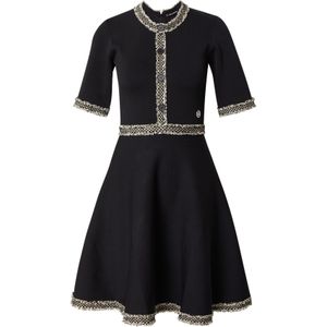 Karl Lagerfeld Gebreide jurk  beige / zwart