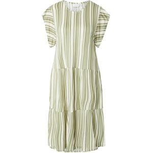 VILA Jurk 'SUMMER'  beige / olijfgroen