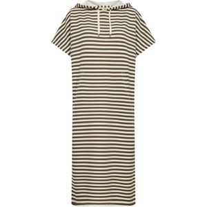 Soyaconcept Jurk ' BARNI'  donkerbruin / wit