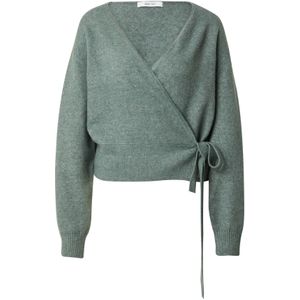 ABOUT YOU Gebreid vest  donkergroen