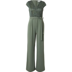 VILA - Jumpsuit - Donkergroen - Lang/maxi - V-hals