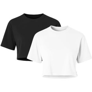 C&City Shirt  zwart / wit