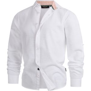 INDICODE JEANS Overhemd 'Terra'  wit