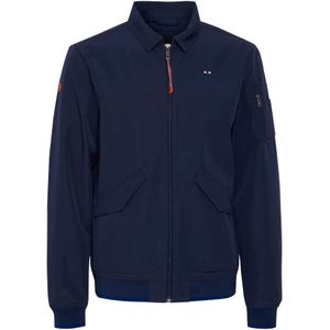 FQ1924 Tussenjas 'Peler'  navy / bruin / wit