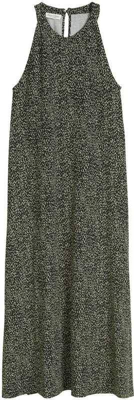 Marc O'Polo - Jurk - Groen / Zwart - Mouwloos - 3/4 Lengte