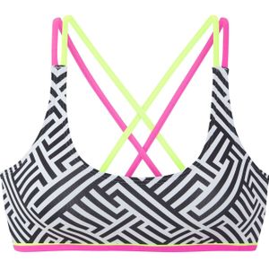 Buffalo - Gioletta - Bikinitop - Zwart/wit - Gedessineerd