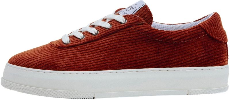 Algori - San Pietro - Sneakers - Hoog - Gestreept Linnen - Witte Rubberen Zool