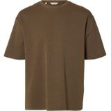 SELECTED Shirt 'SLHOSCAR'  chocoladebruin