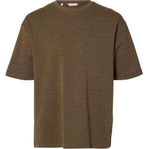SELECTED Shirt 'SLHOSCAR'  chocoladebruin