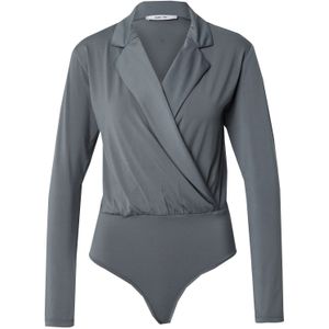 ABOUT YOU - Blouse Body 'Charlie' - Donkergroen - Slanke Pasvorm - Lange Mouw