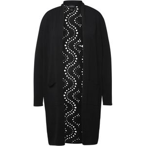 Ulla Popken Gebreid vest  zwart