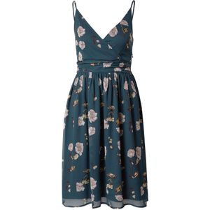 ABOUT YOU Zomerjurk 'Valentina'  chocoladebruin / donkergroen / poederroze / wit