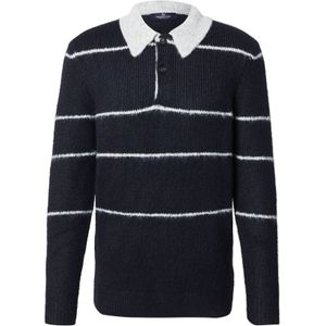 Kronstadt Trui 'Ken'  navy / wit