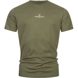 Kronstadt Shirt 'Conrad'  olijfgroen / wit