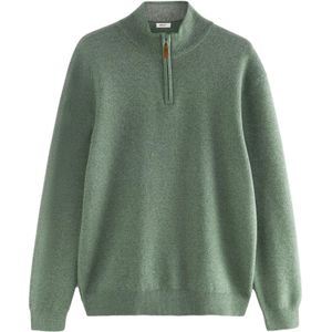 Next Trui  groen gemêleerd