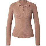 Pcmira - Knit Polo - Gebreide Polo - Lange Mouwen - Nauwsluitend