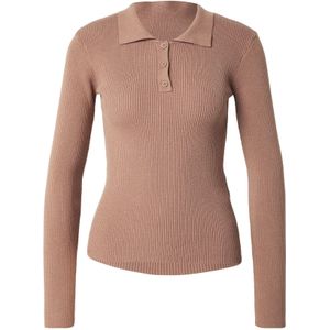 Pcmira - Knit Polo - Gebreide Polo - Lange Mouwen - Nauwsluitend