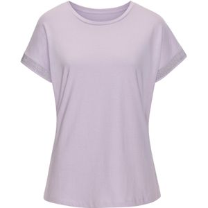 T-shirt - Lila - Katoen - Met Strassteentjes