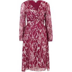 Wallis Petite Jurk  rosa / bordeaux / zilver