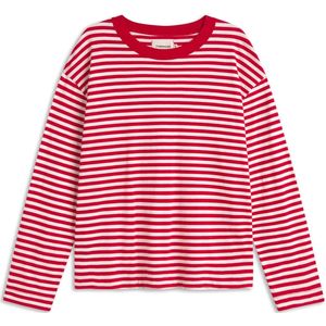 Thinking MU - Shirt - Rood/Wit - Gestreept - Lange Mouw