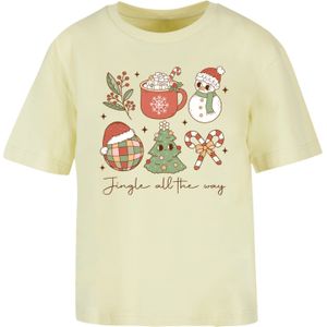 F4NT4STIC Shirt 'Jingle All The Way Christmas Groove'  geel / gemengde kleuren