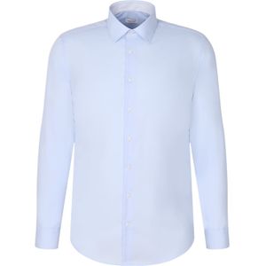 Seidensticker - Businessoverhemd - Lichtblauw - Slim 1/1 Kent Kraag