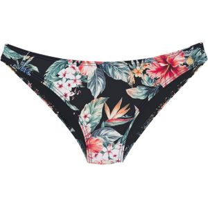Look - Gebloemd Bikinibroekje - Zwart gedessineerd - Recycling-polyamide