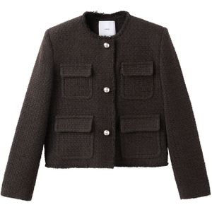 MANGO Tussenjas  bruin