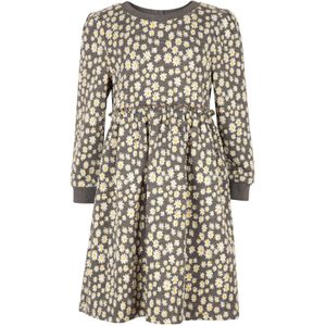 happy girls Jurk  geel / antraciet / wit