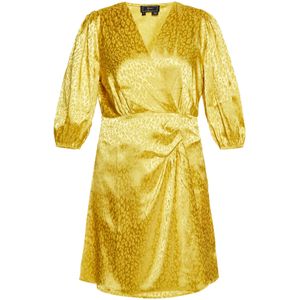 faina Cocktailjurk  geel / donkergeel