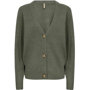 Soyaconcept Gebreid vest  groen