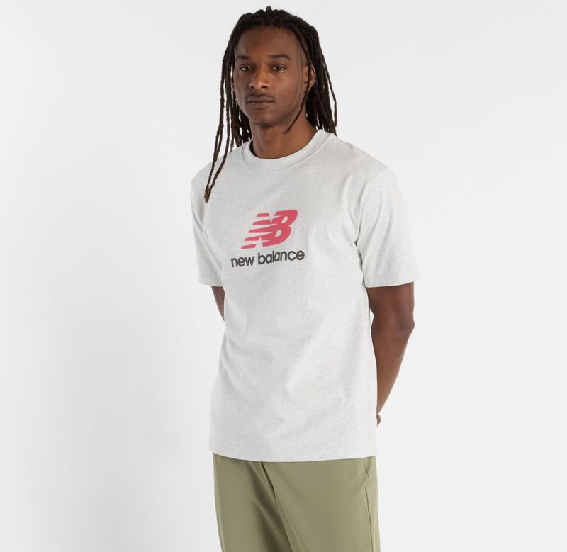 New Balance - Athletics Logo - T-shirt - Grijs - Heren