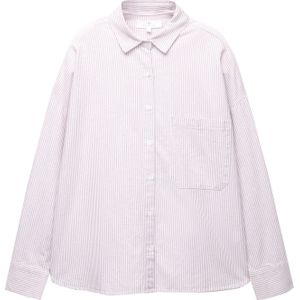 Pull&Bear Blouse 'PACIFIC'  mauve / wit