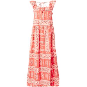 VERO MODA Zomerjurk 'Dicthe'  oranje / wit