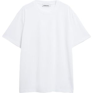 ARMEDANGELS - Shirt - Wit - Ronde Hals - Halve Mouw - Wijde Pasvorm